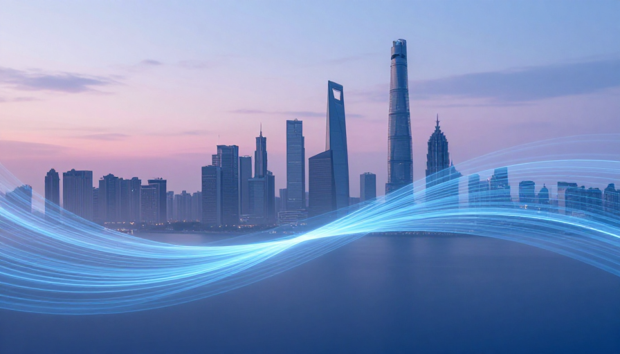 超现实科技都市黄昏:未来美学视觉盛宴
