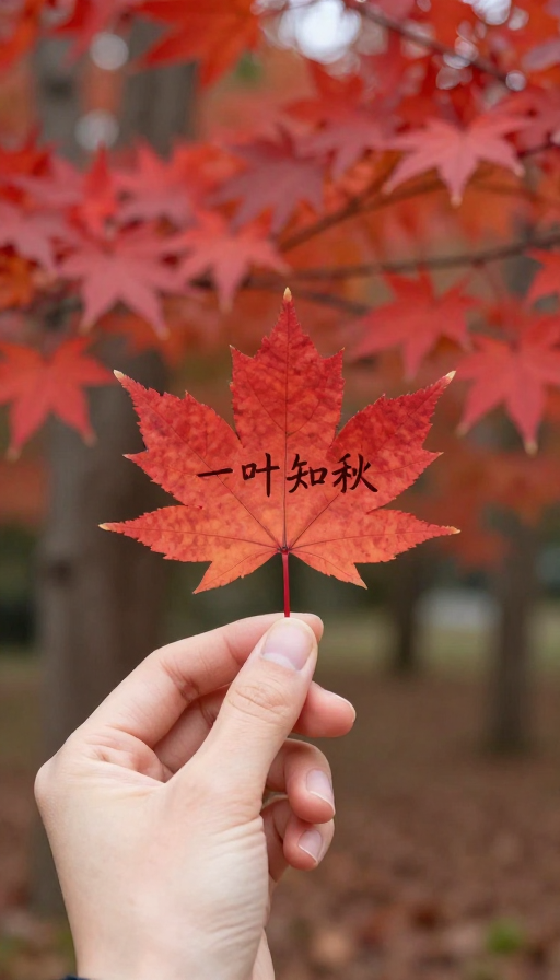 秋日红枫手记:一叶知秋的唯美瞬间
