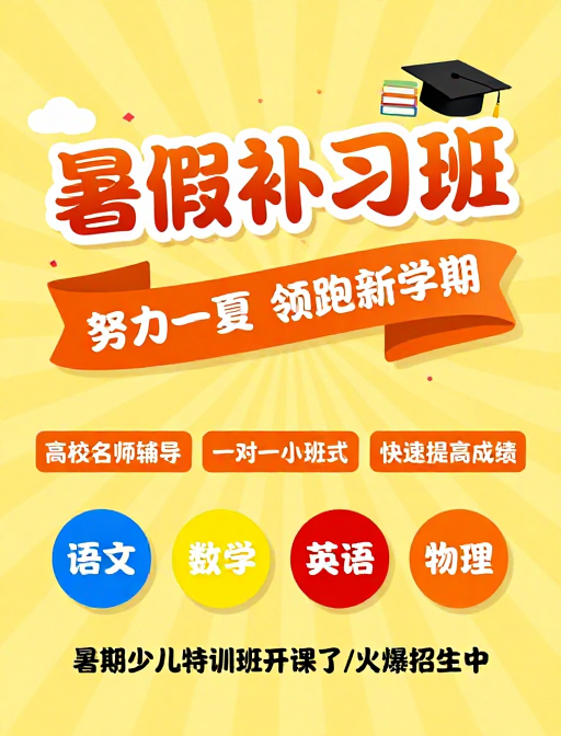 活力暑期补习班:名师辅导领跑新学期