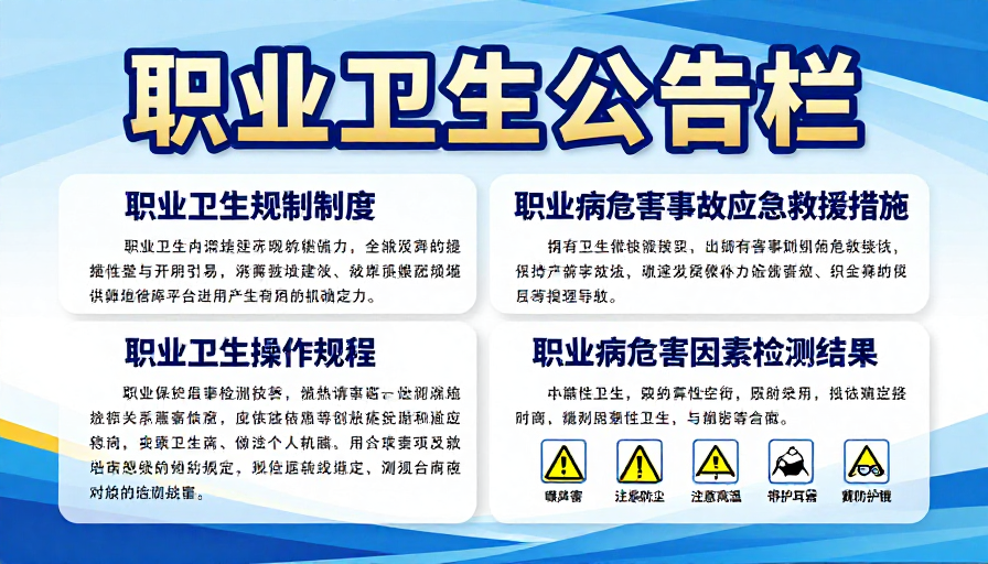现代职业卫生公告栏专业设计