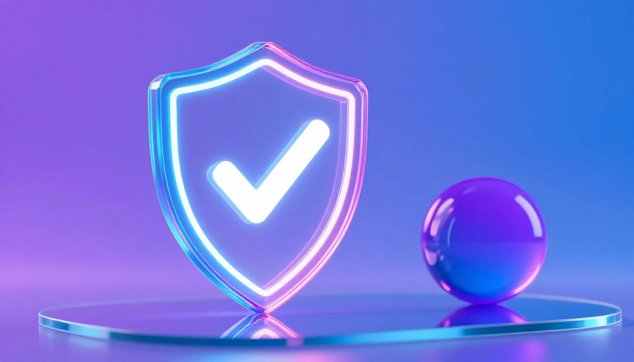 霓虹盾牌守护安全：未来科技认证象征