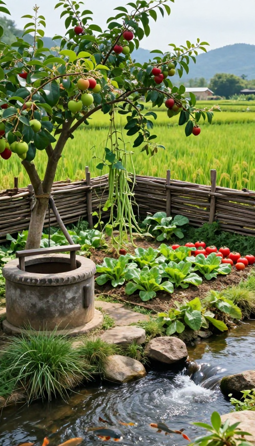 8K高清农家小院田园风光实拍