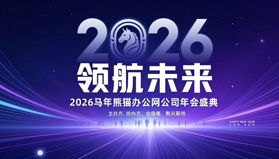 未来科技领航：2026马年公司年会盛典现场