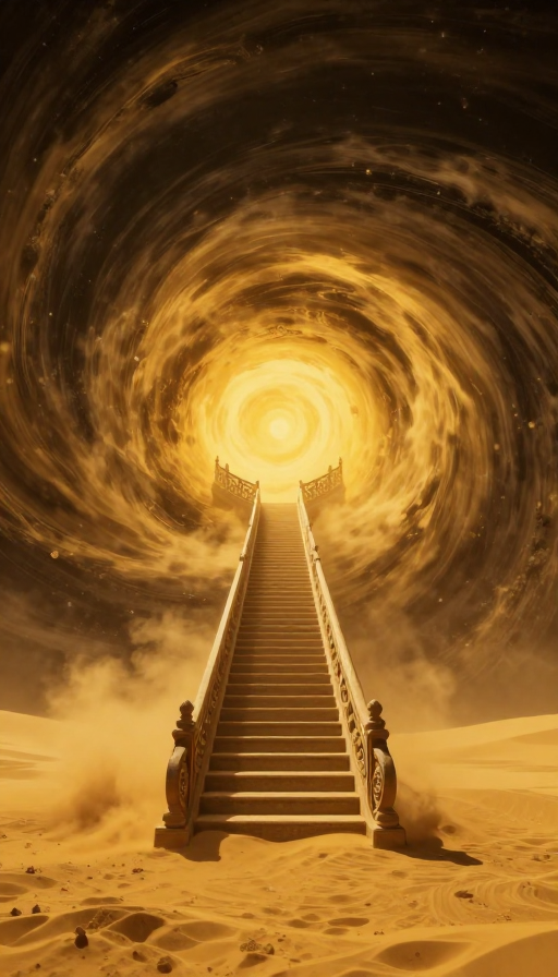 幻云漩涡中直通天界的华丽阶梯