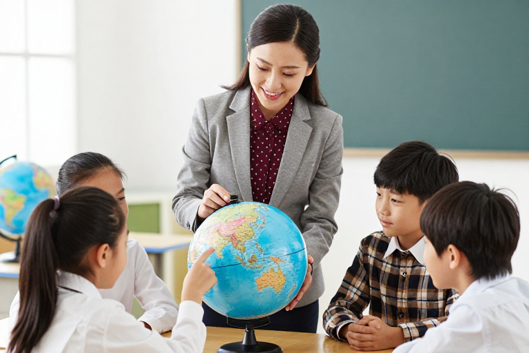 师生共览地球:温暖课堂中的地理探索