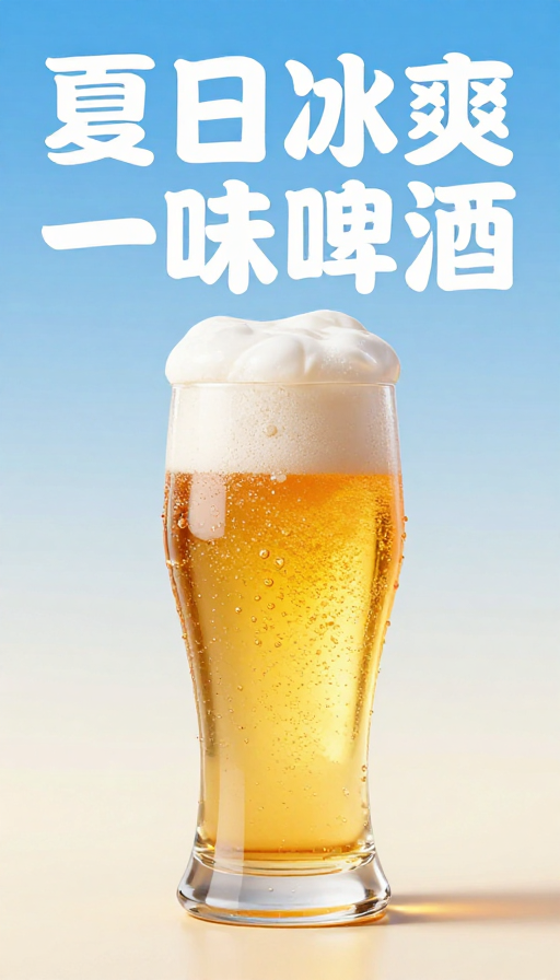 夏日冰爽：Octane三维大师级啤酒海报背景