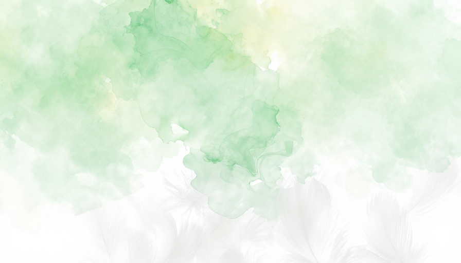 清新水彩与自然光影交织的宁静背景图