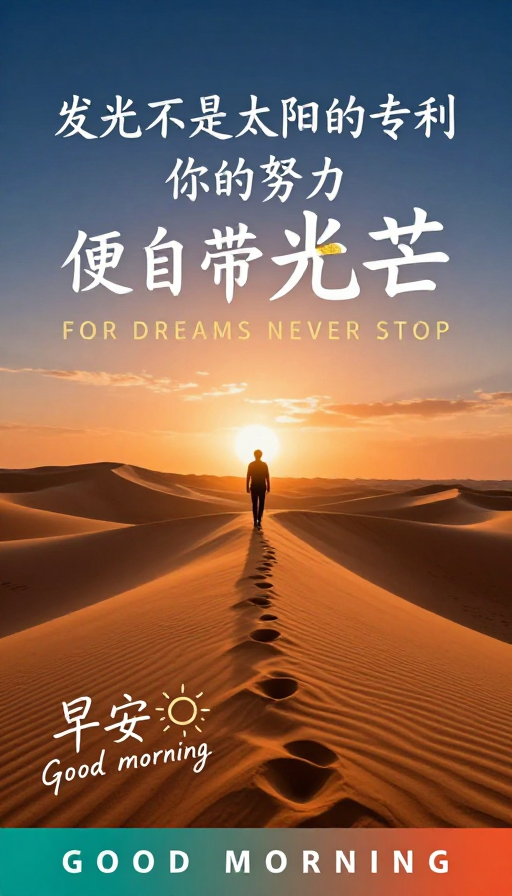 晨光指引：你努力自有光芒的无限力量
