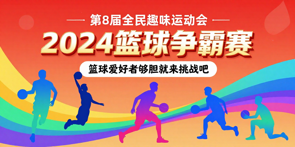 活力动感：2024篮球争霸赛潮流海报