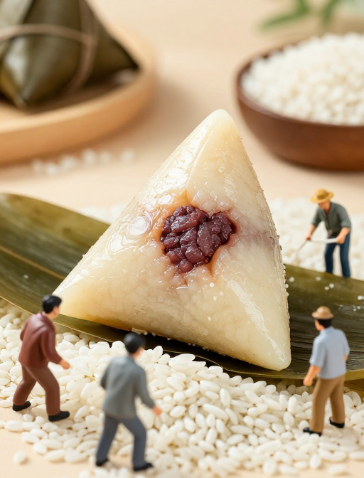 微观视角：粽中米粒运输奇观
