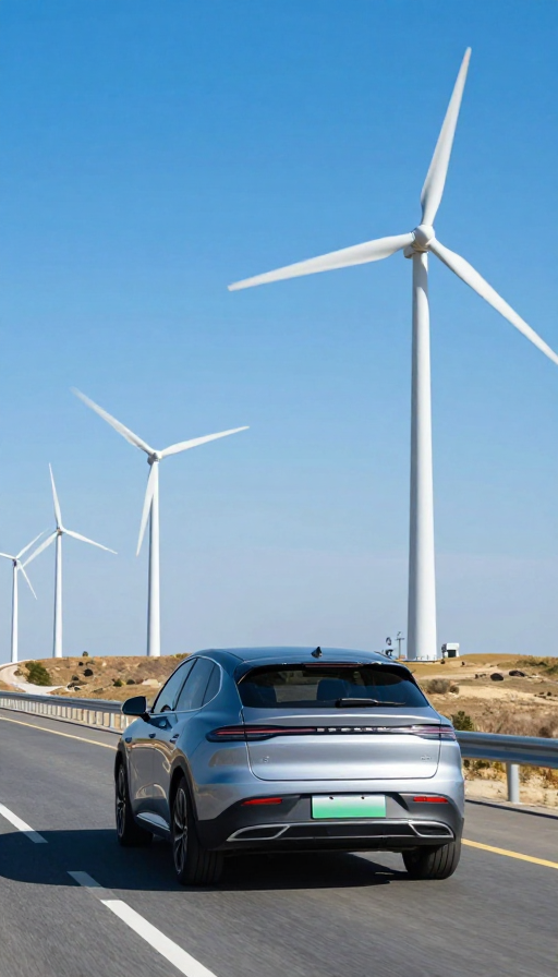 绿意前行：新能源汽车与风力发电的和谐道路