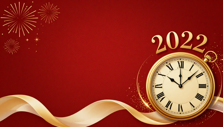 2022新年庆典：金色卷草与时光流转的典雅设计