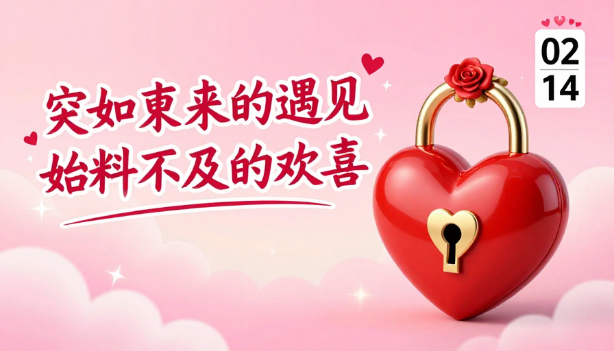 情人节惊喜：心形锁遇见你的浪漫瞬间
