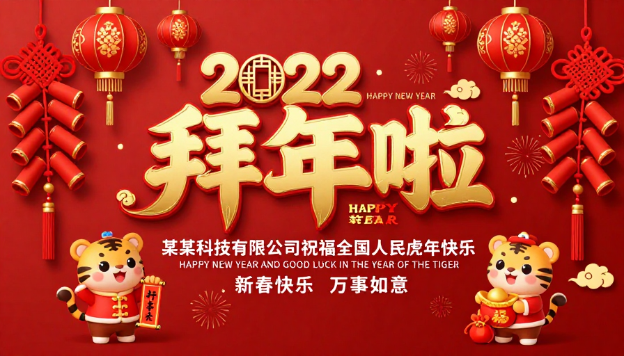 2022新春贺岁·红金喜兆中华风