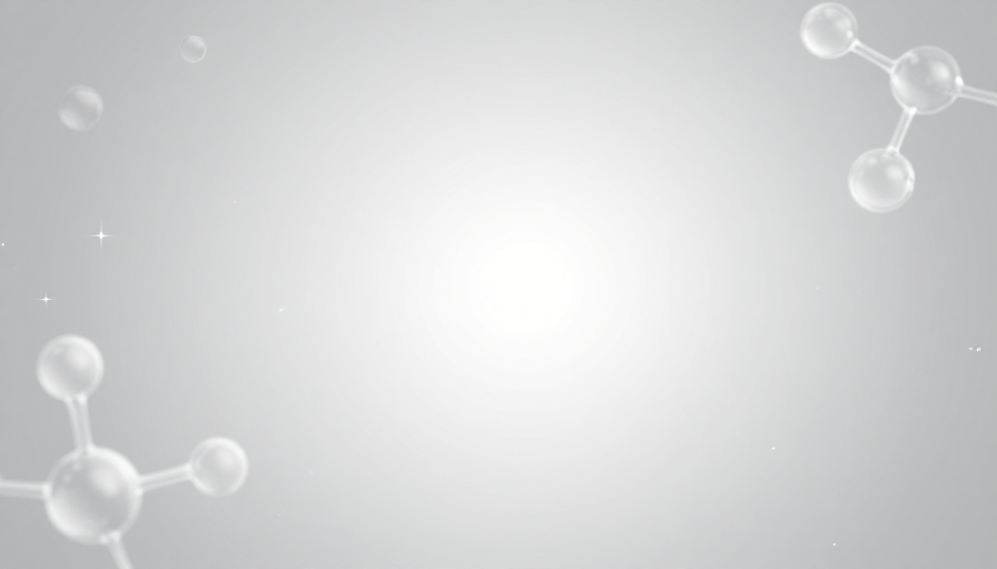 极简科技灰白渐变背景,分子光晕视觉焦点