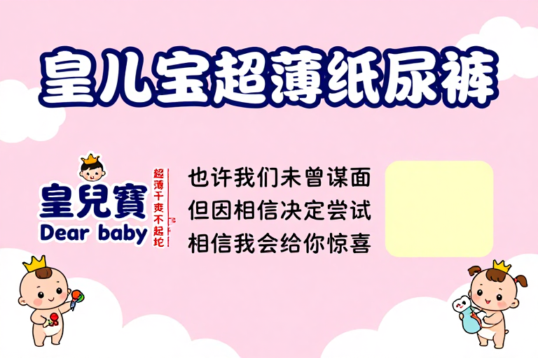 皇儿宝纸尿裤童趣呵护宝宝肌肤