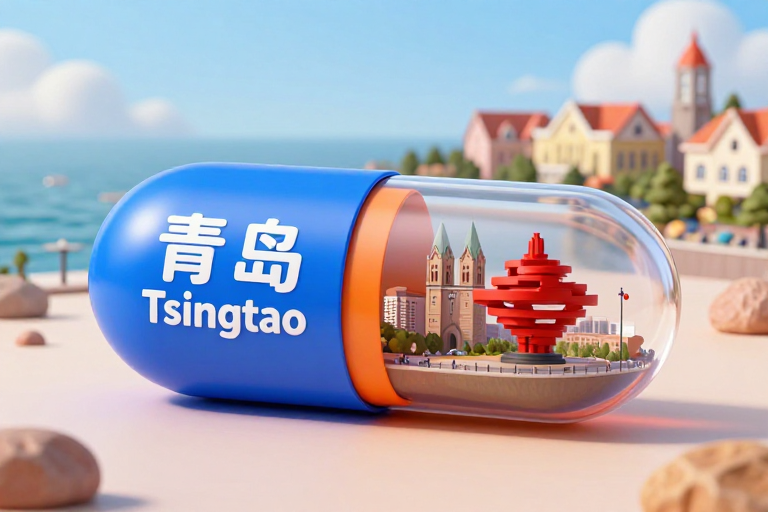 青岛奇幻胶囊：地标微缩与海洋色彩的梦幻融合