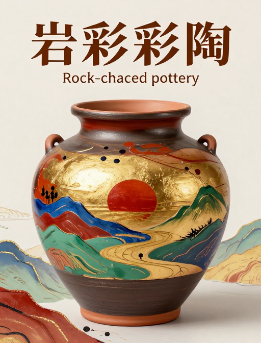 岩彩金辉 大漠陶韵