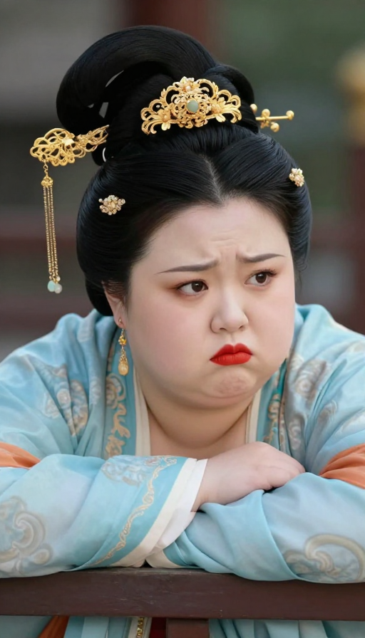 超现实古风：温婉灵动唐姬的烦恼瞬间