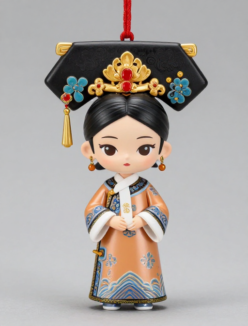 明代宫廷娘娘吊卡:古典风华与历史韵味