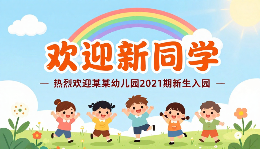 童趣彩虹迎接新生入园