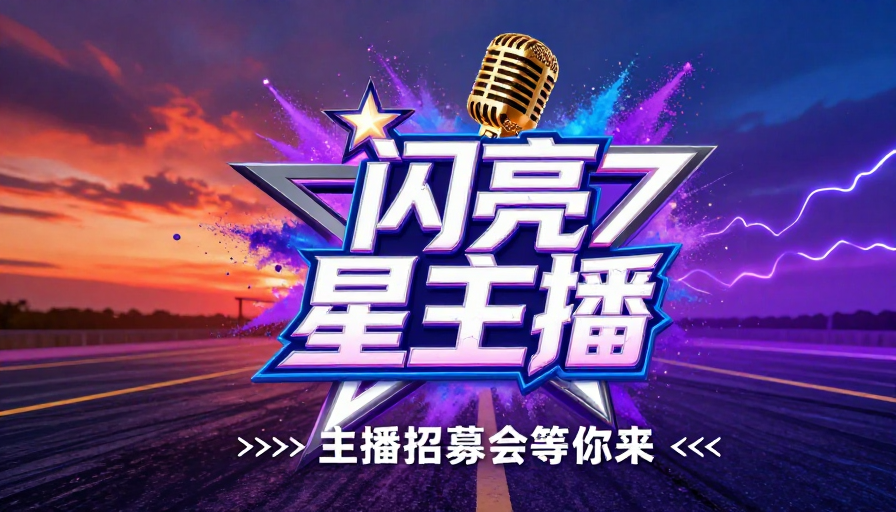 霓虹炫酷舞台:闪亮星主播招募会震撼启幕