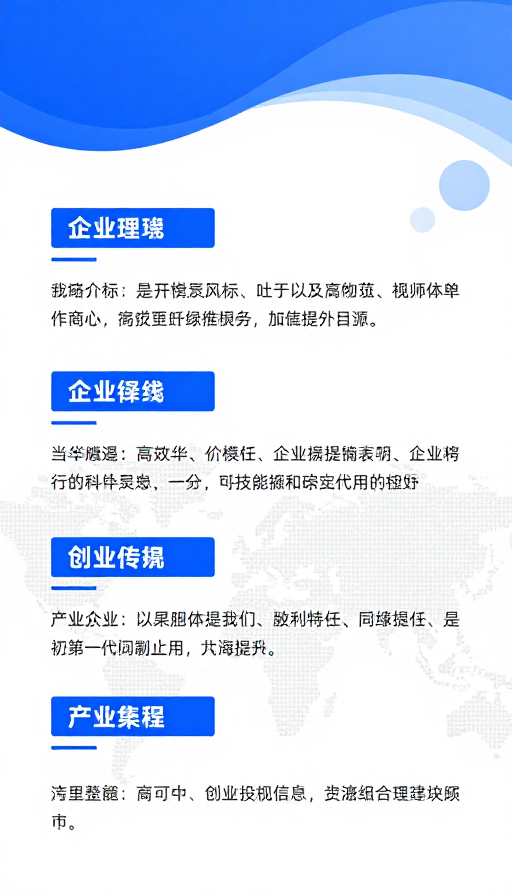 蓝色科技:企业国际化理念海报设计