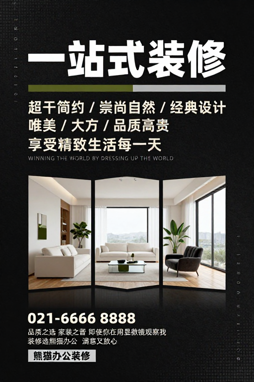 高端一站式装修服务 打造简约奢华生活空间