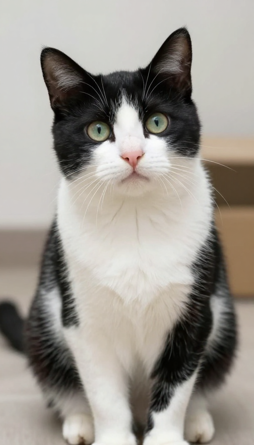 萌趣十足的可爱奶牛猫