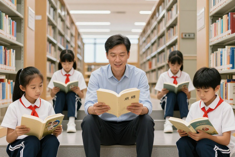 师生共读,书香满阶的温馨课堂