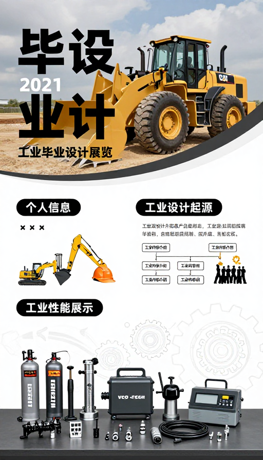 工业美学:毕业设计展览海报视觉呈现