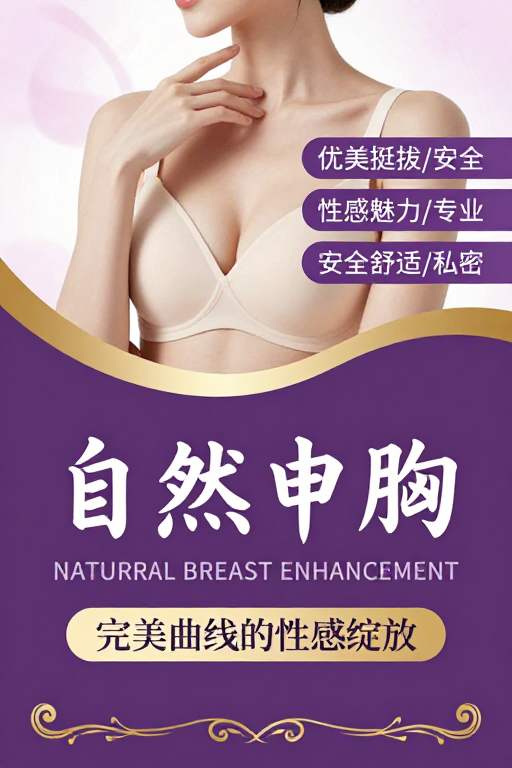 高端医美宣传:自然丰胸与优雅女性魅力