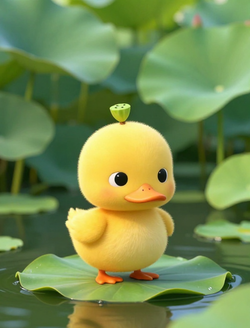 皮克斯小黄鸭：荷塘梦境中的可爱精灵