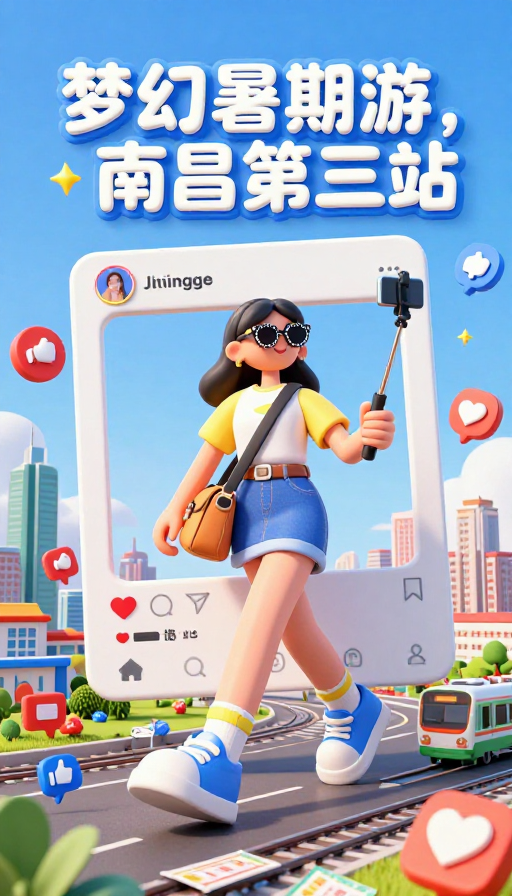 梦幻暑期游:3D少女踏入社交相框 南昌第三站