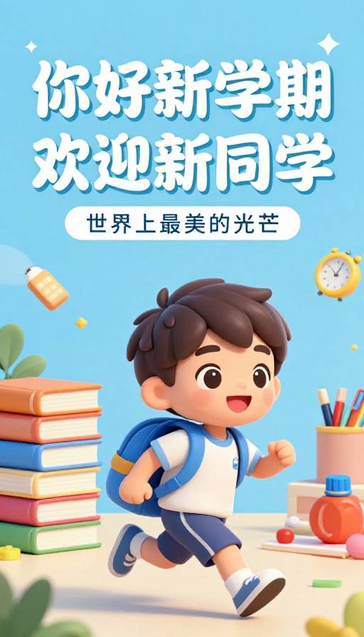 活力满满新学期，欢迎新同学