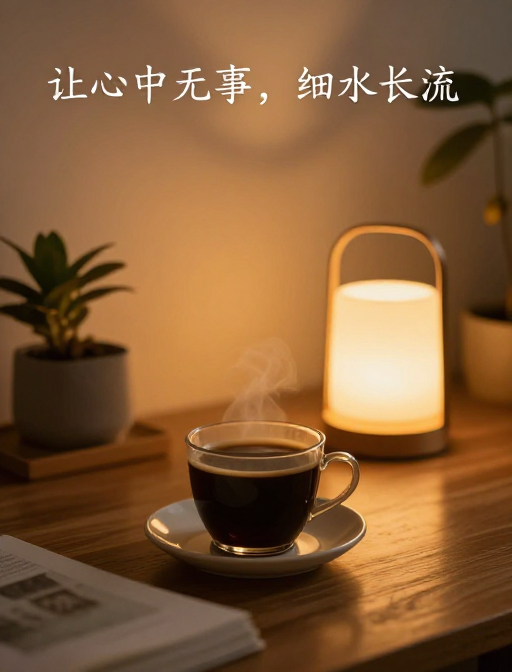 晨咖暖灯，居心静享细水长流生活