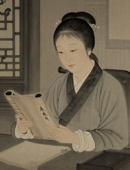 古韵医心：深调工笔笔下的慈祥女老中医