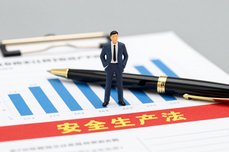 商务微缩人像演绎安全生产法宣传
