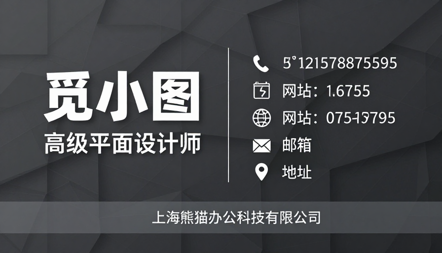 现代科技风高端平面设计师品牌视觉展示
