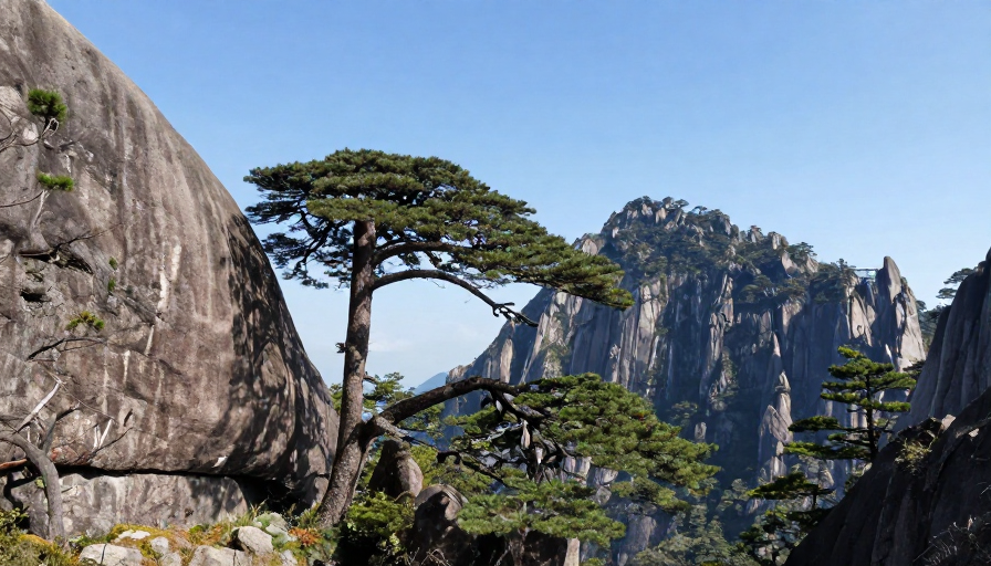 黄山云海奇观:奇松怪石间的自然之美