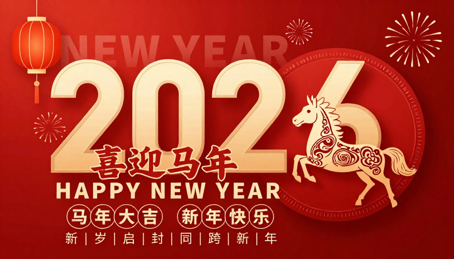 2026马年喜庆新年图:中国风与数字艺术融合