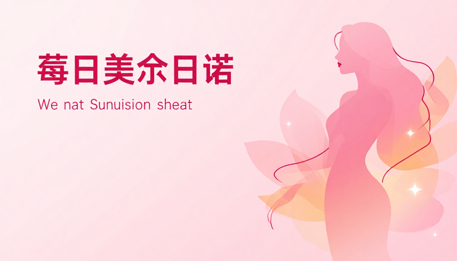 柔美粉彩渐变背景下抽象女性剪影艺术插画