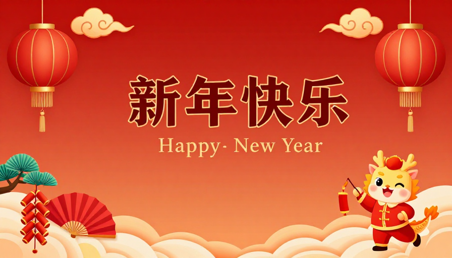 龙腾盛世·春节喜庆国潮插画
