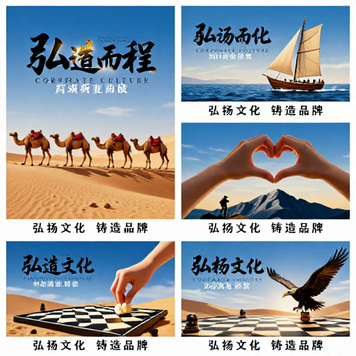 企业蓝金文化海报：彰显品牌精神力量