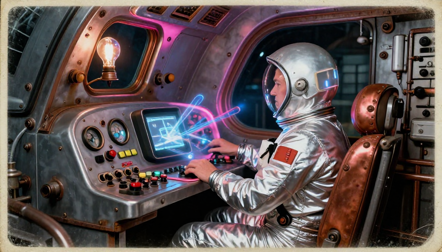 蒸汽机车变宇宙飞船:怀旧科幻控制室