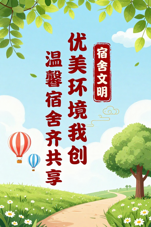 校园文明宣传：共建优美环境与温馨宿舍