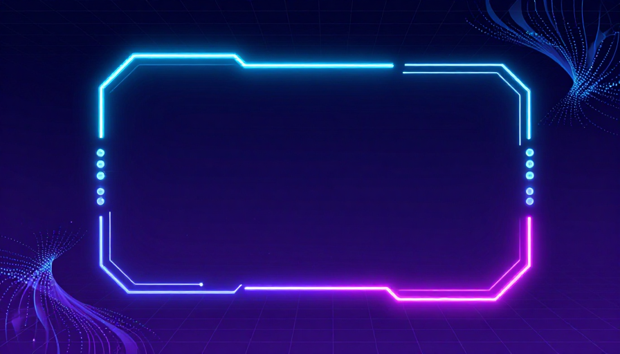 深空赛博蓝紫渐变·未来数字界面设计