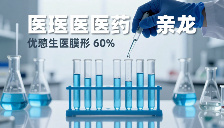 蓝白极简科技感实验室场景