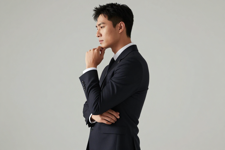 深邃思考的商务精英：高端人像摄影