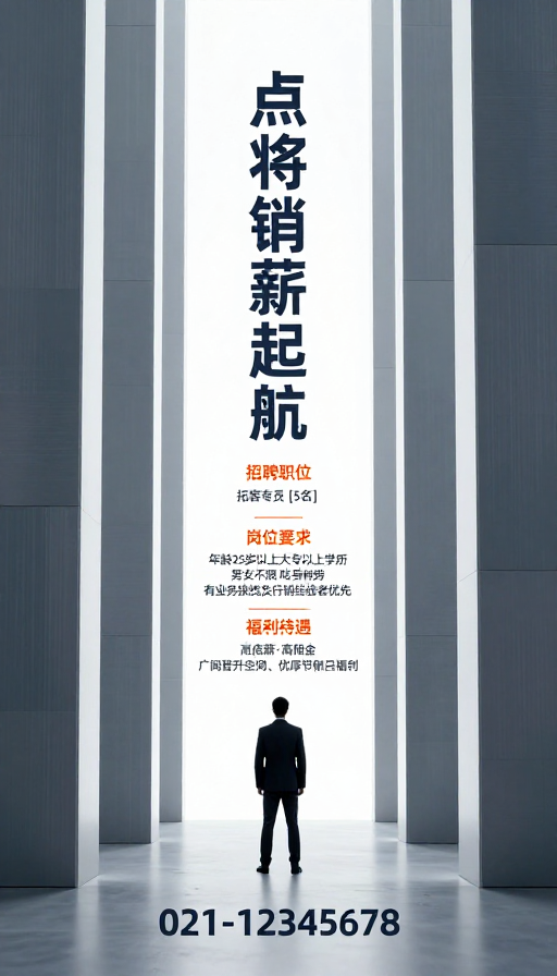 极简商务招聘:点将销雄 全薪起航
